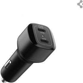 Resim Spigen 65W USB-C 2 Port Araç içi Hızlı Şarj Aleti Samsung PPS Destekli Akım Korumalı Güç Adaptörü iPhone & Android & iPad & MacBook Type-C - ACP02562 