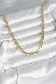 Resim Pirinç Gold Renk 60 Cm Zincir Kadın Kolye - Tj-bko10600 Çok renkli 