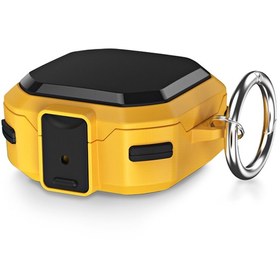 Resim Microsonic Samsung Galaxy Buds Live Kılıf Darbeye Dayanıklı Sert Koruyucu + Askılık Sarı 