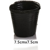 Resim 100 Adet Fide Saksısı Bahar Tohum Çimlenme Saksı Kalınlaşmış Siyah Plastik Fide Pot Beslenme Kase Bahçe Aksesuarı Kırmızı 