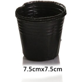 Resim 100 Adet Fide Saksısı Bahar Tohum Çimlenme Saksı Kalınlaşmış Siyah Plastik Fide Pot Beslenme Kase Bahçe Aksesuarı Kırmızı 