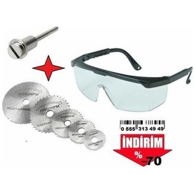 Resim Kesici Diskl Mandren Gözlük+ Daire Testere Disk Seti 