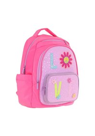 Resim Kaukko Kids Simli Love Desenli Kız Çocuk Dört Bölmeli Okul Çantası - L5211 Pembe - Mor 
