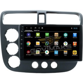 Resim Govimaks Honda Civic Vtec 2 2001-2006 6 GB Ram 128 GB Hafıza Androıd Multımedıa Teyp 