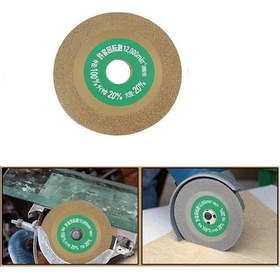 Resim Elmaslı Titanyum Cam Taşlama Aşındırma Kesme Diski Değirmen Öğütü 