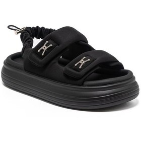 Resim Sandalet Kadın 25y413-1 Sy Guja Siyah Siyah 