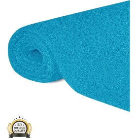 Resim Edükkanım Kaydırmaz Turkuaz Karmaşık Paspas EN:120CM 120 x 300 