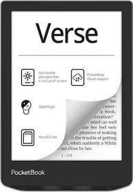Resim Verse E-Okuyucu 6" E-Ink Carta HD Ayarlanabilir Akıllı Işık 1 Ay Pil Ömrü Misty Grey 