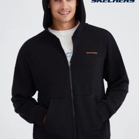 Resim Skechers M Essential Full Zip Hoodie S232439-001 Fermuarlı Kapüşonlu Erkek Sweatshirt 