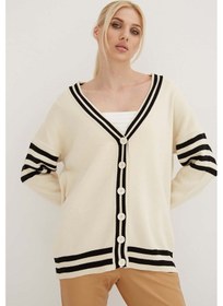 Resim Fashion Friends Bayan Hırka 24k0511k1 Ekru Ekru 