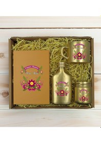 Resim Bk Gift Kişiye Özel İsimli Dtf Anne Temalı Gold Defter & Kahve Fincanı & Kolonya & Mum Hediye Seti-6, Anneye Hediye, Anneler Günü Hediyesi Kobitmeyenc 
