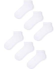 Resim MEM SOCKS 6'lı Unisex Bambu Çocuk Patik Çorapı 