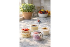 Resim Kapaklı Sert Plastik Tatlı Kasesi Magnolya Kabı 250ML 