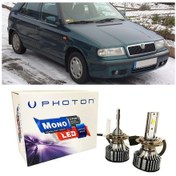 Resim Skoda Felicia Led Xenon Uzun+kısa Far Ampulü H4 Mono Yeni Seri Beyaz 
