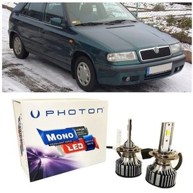 Resim Skoda Felicia Led Xenon Uzun+kısa Far Ampulü H4 Mono Yeni Seri Beyaz 