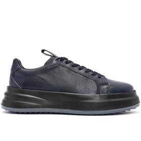 Resim Derimod Erkek Lacivert Bağcıklı Deri Sneaker 24WFD6110FT 