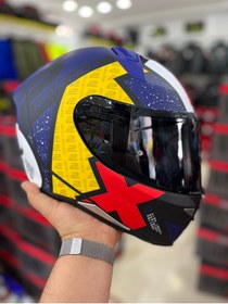 Resim MT Revenge 2 Light B7 Seffaf Vizorlu Matt Blue Kapalı Kask 
