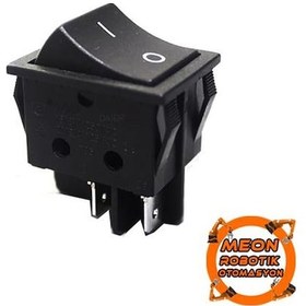 Resim Kcd2 On-Off Geniş Işıksız Anahtar Siyah 