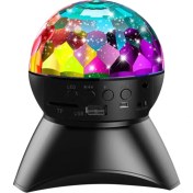 Resim Teknomila Hoparlör Dönen Işıklı Disco Sahne Ensiga Disko Topu Bluetooth USB LED Işıklı Mp3 