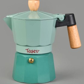 Resim Taşev Moka Pot Su Yeşili 6 Fincan 