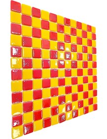 Resim MozaiKristaL Tüm yüzeyler için 25x25mm. Galatasaray 31,5x31,5cm. Cam Mozaik. (10 File Karo=1m2 Fiyatıdır) 