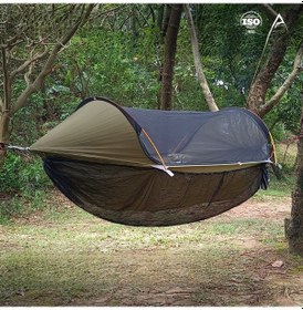 Resim Mufunye Kamp Çadırı Açıkça Askılı Yatak, Çıkartılabilir Anti-muhtaç Ağ, Hızlı Kurulum, Dış Mekan Kullanıma Uygun, Siyah 285 155cm Diğer 