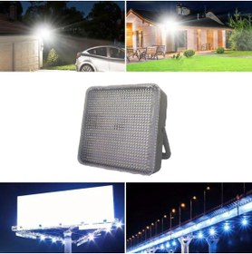 Resim Go İthalat Dış Mekan ve Kamp İçin USB İle Şarj Olan 4 Farklı Işık Modlu Güçlü Projektör Lamba 200W 3600 Mah ( 