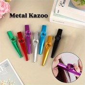 Resim 5 Diyaframlı Premium Alüminyum Kazoo - Dayanıklı, Taşınabilir & Gitar Akompanimanı İçin Kolay Oynanabilir - Gökyüzü Mavisi, Mor, Kırmızı, Yeşil, Altın, Gümüş Gri, Siyah Renklerde Mevcut 