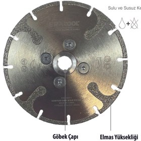Resim Eratool ELMAS TESTERE ELEKTROLİZE 150ETF FLANŞLI ERA50415 ERATOOL 