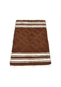 Resim Zehra Abla Halı Yeni El Dokuma Tiftik Yün Siirt Battaniyesi Kilim 5776 