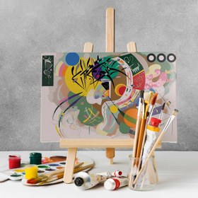 Resim Sayılarla Boyama Seti - Wassily Kandinsky Dominant Curve Tablosu - 40x50 