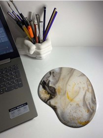 Resim Mermer Desenli 2702222 Bilek Destekli Mouse Pad Mousepad 
