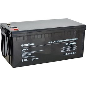 Resim Mullinix 12v 200ah 6000 Döngü Isıtmalı Ve Bluetooth Lifepo4 Lityum Akü 
