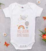 Resim Bitmeyen Kartuş Bk Kids Hoş Geldin Bebek Tasarımlı Beyaz Bebek Body Zıbın-7 