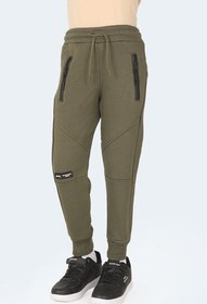 Resim Slazenger LAMYA Unisex Çocuk Fermuar Cepli Haki Eşofman Altı 