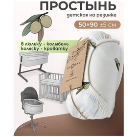 Resim Xlopka Yenidoğanlar İçin Yana Yatak Beşiği İçin 90x50 Çarşaf 243959574 