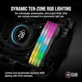 Resim TeknoKapsül Corsair Vengeance Rgb 16GB (1 x 16GB) Ddr5 6000 CL36-44-44-96 1.35V Intel Xmp & Amd Expo - Gri (Cmh 