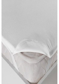 Resim Evony 70x130 Cm Yatak Koruyucu Bebe Alezi Pamuk Köşe Lastikli Sıvı Geçirmez Beyaz 