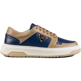 Resim TEZCAN KUNDURA Duke Beyaz Taban Hakiki Deri Lacivert Vizon Erkek Spor Ayakkabı Sneaker 