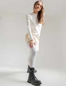 Resim mnpc Kız Çocuk Siyah Hakiki Deri Anatomik Postal 