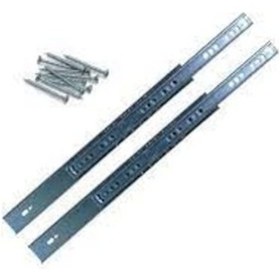 Resim 27 Mm X 34 Cm Bilyalı Dolap Çekmece Rayı Gümüş 