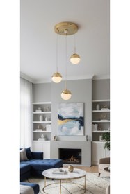 Resim Avize ŞEKER 3 LÜ YUVARLAK 3 RENKLİ KUMANDALI 