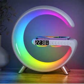 Resim Ally Mobile Ally 15W Kablosuz Şarj Standlı Bluetooth hoparlör RGB Gece Lambası 