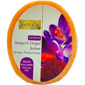 Resim Naturix Doğal Saffron Soap Peeling Etkili Safran Süngerli Sabun 150 G 