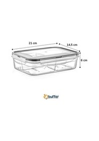 Resim Büro Ev Ofis Mutfağı İçin 4bölme 1lt Sızdırmaz Kilitli Kapaklı Erzak Saklama Kabı Diğer 