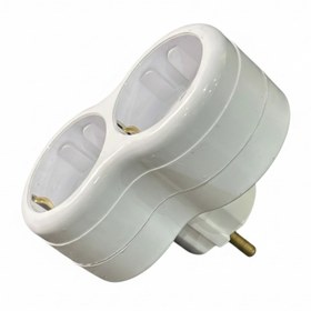 Resim Zirvesan Elektrik Beyaz İkili Papatya Golyat Priz | Çoklu Priz | İkili Priz | İkili Golyat 