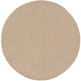 Resim Sisalux 3083 Bej Yuvarlak Sisal Dokuma Jüt Kilim Hav Toz Vermez Mutfak Oturma Odası Halısı Bej 