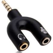 Resim Wozlo Kulaklık Mikrofon Birleştirici Adaptör 3.5mm Ayırıcı Aparat 