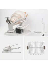 Resim Tantitoni Açık Gri Katlanabilir Büyük Bulaşıklık 