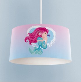 Resim MASAL ODAM BEBEK VE ÇOCUK ODASI Deniz Kızı Desenli Avize 